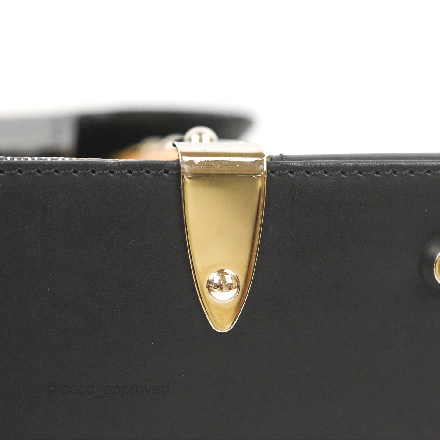 Goyard Saïgon Structuré PM Bag Black Goyardine Canvas
