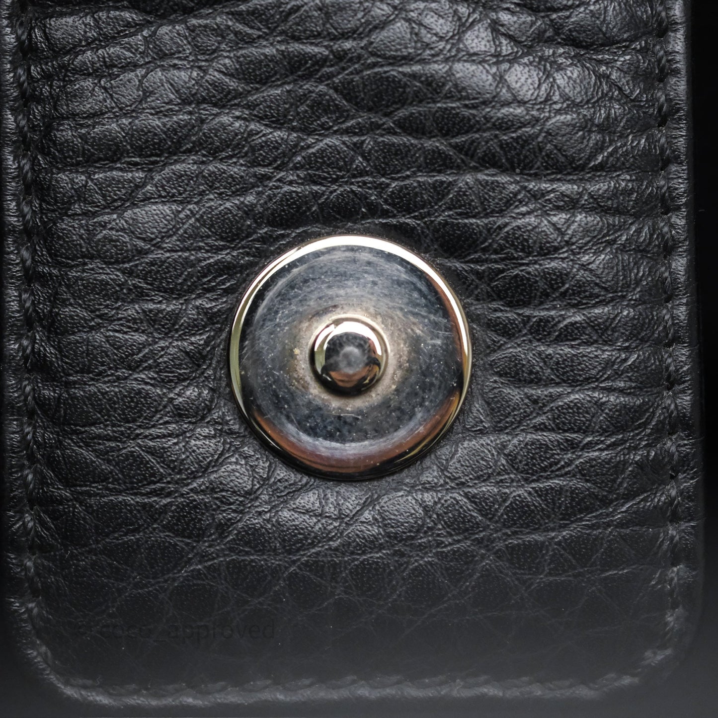 Chanel Executive Tote Bag Black Grained Calfskin Silver Hardware