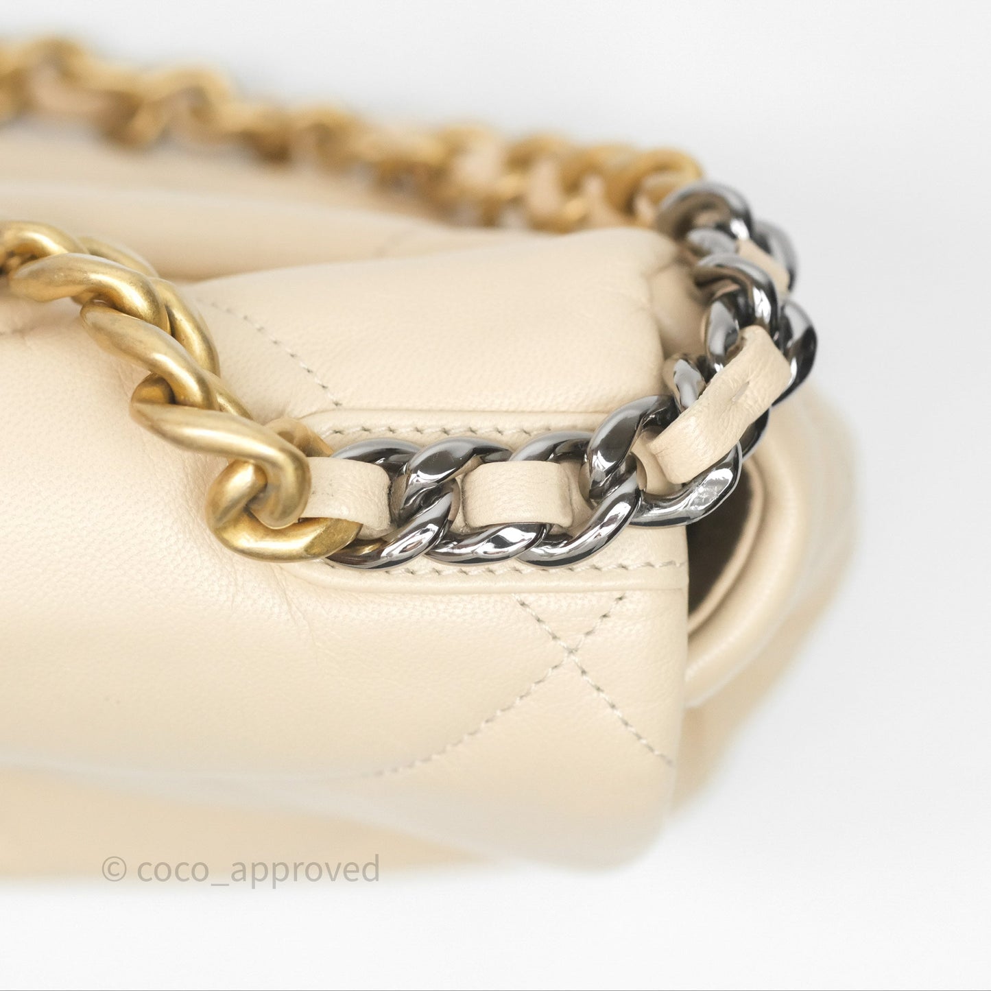 Chanel 19 Small Beige Mixed Hardware