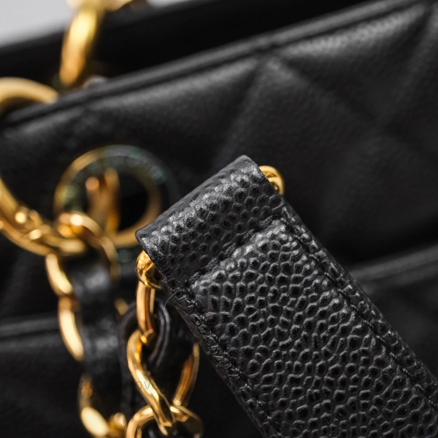 Chanel GST Black Caviar Gold Hardware