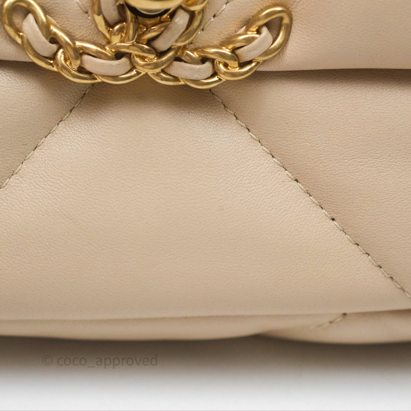 Chanel 19 Small Beige Mixed Hardware