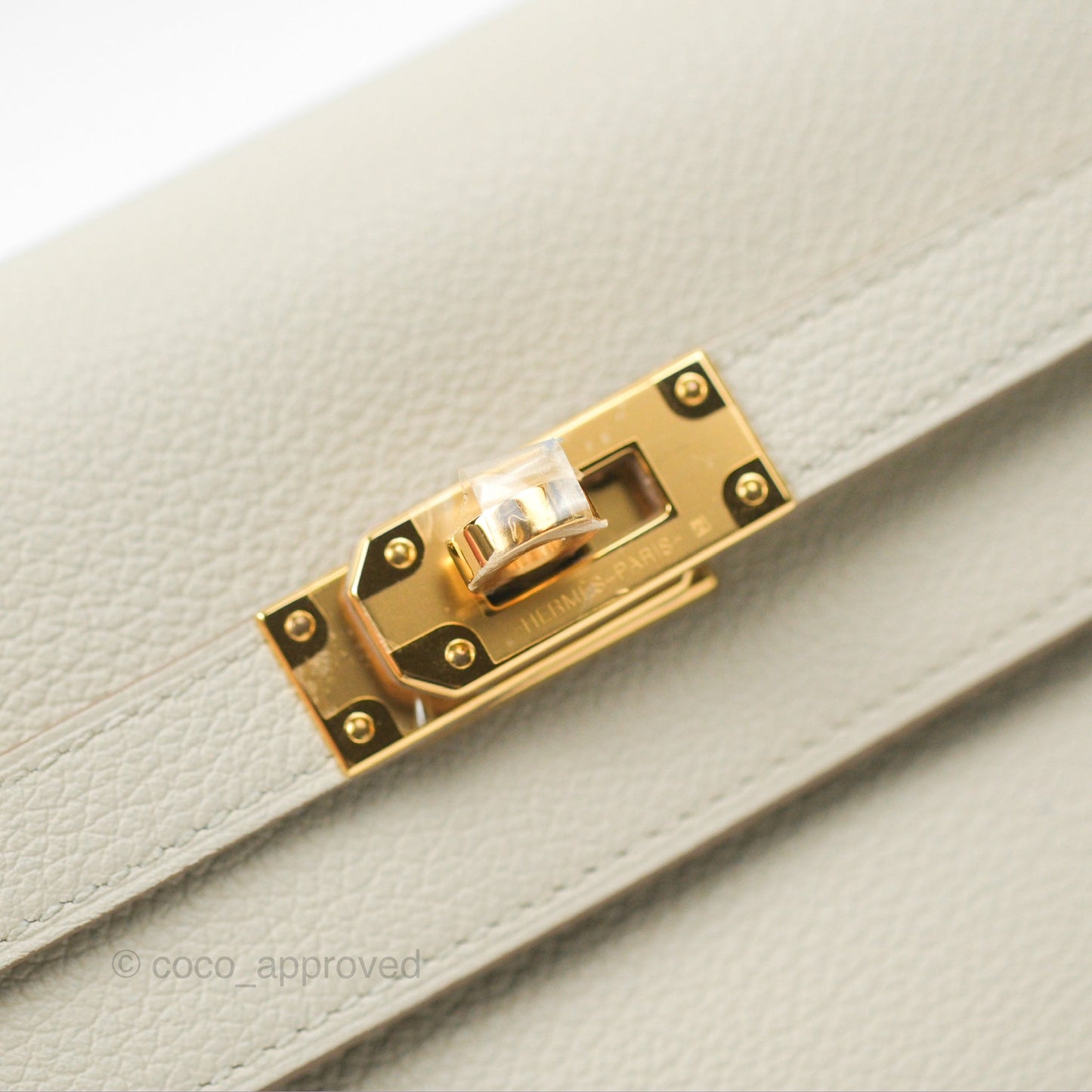 Hermès Kelly To Go Wallet Beton Evercolor Gold Hardware