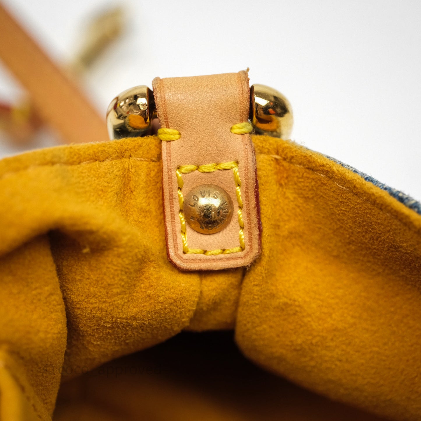 Louis Vuitton Mini Pleaty bag Denim Monogram Gold Hardware
