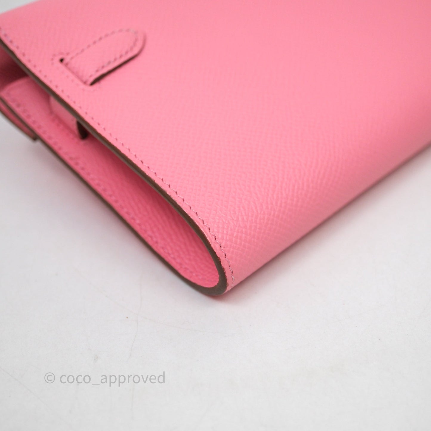 Hermès Kelly To Go Wallet Rose Confetti Epsom Palladium Hardware