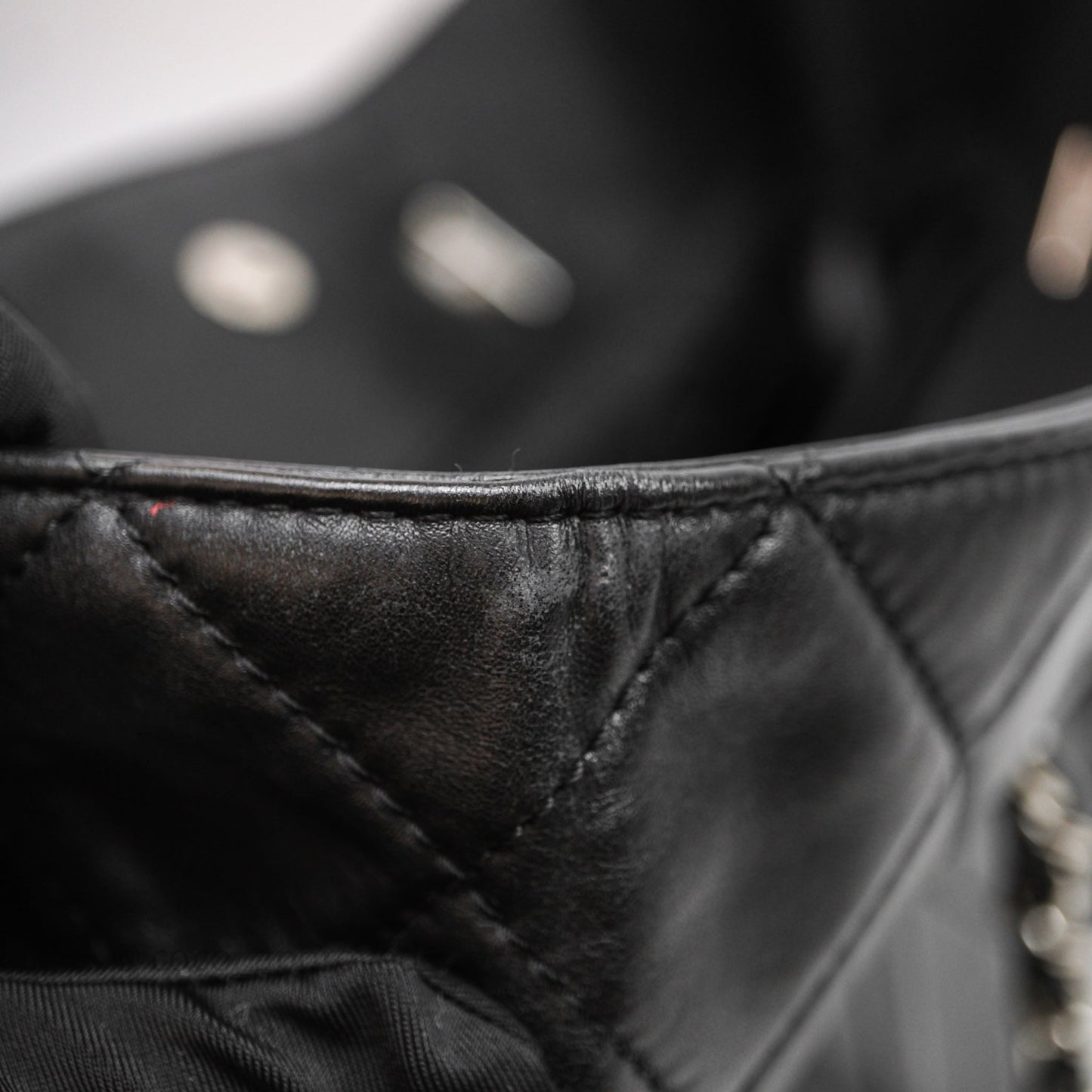 Chanel In The Business Tote Bag Black Calfskin Silver Hardware