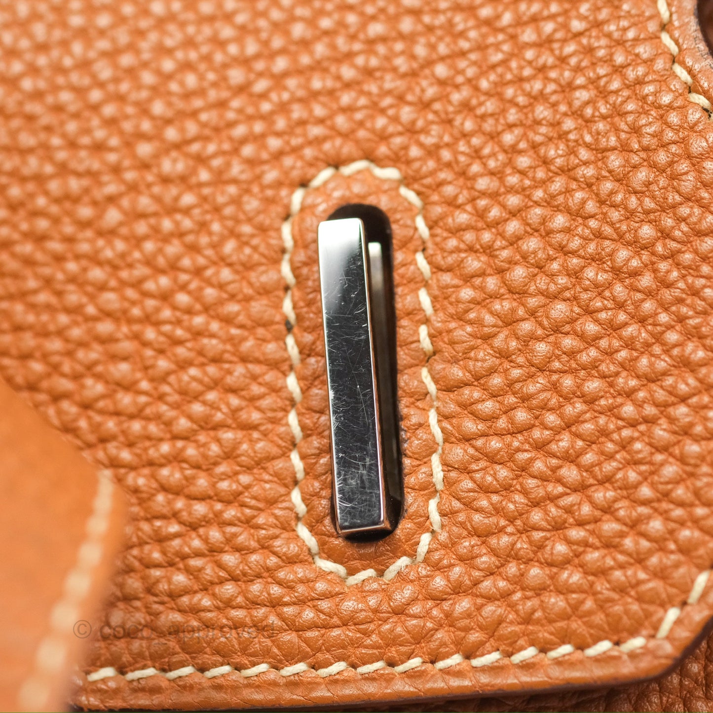 Hermès Birkin 30 Retourne Gold Clemence Palladium Hardware