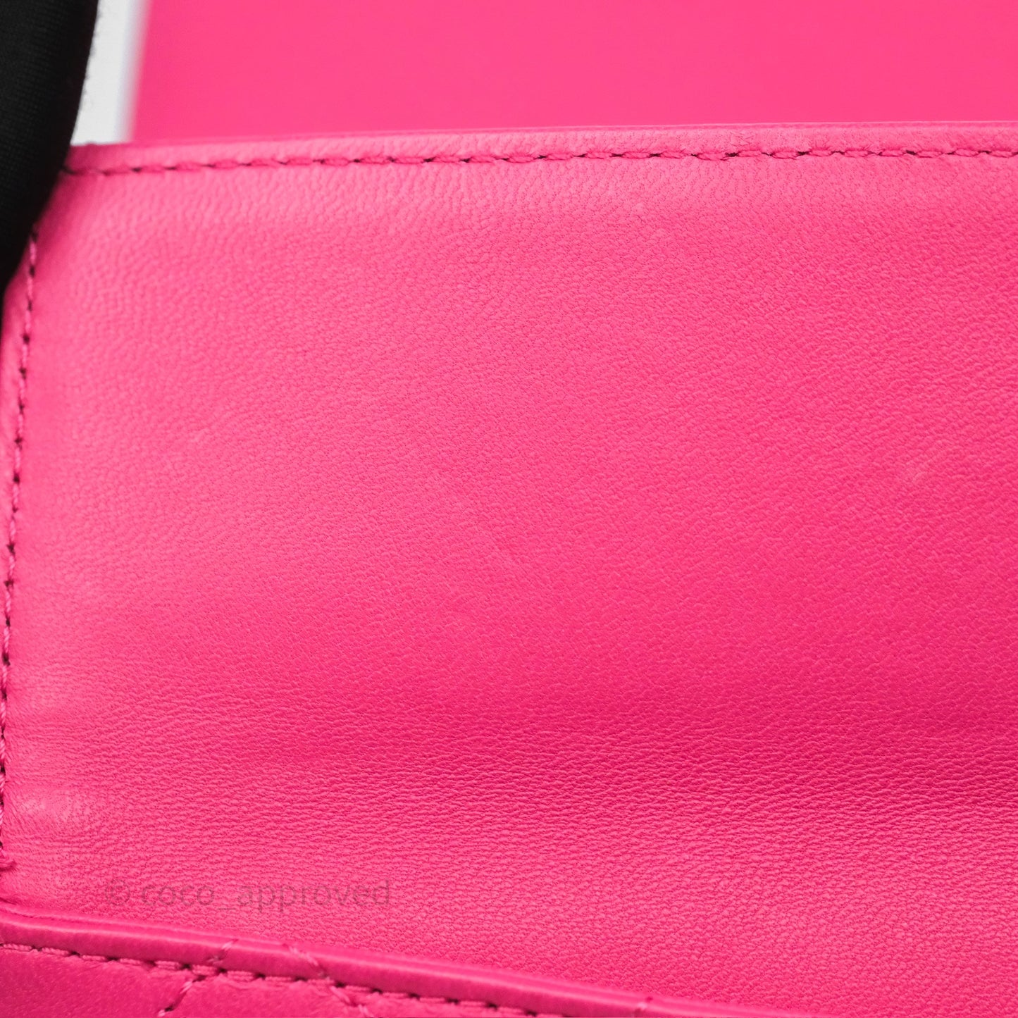 Chanel Stitched Double Flap Bag Pink Calfskin Silver Hardware