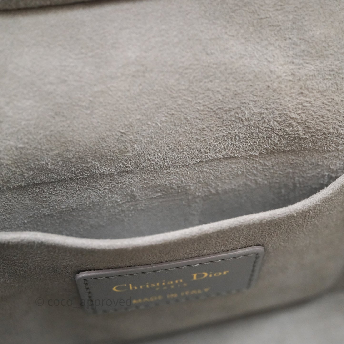 Christian Dior Small Diortravel Vanity Case Grey Lambskin Cannage