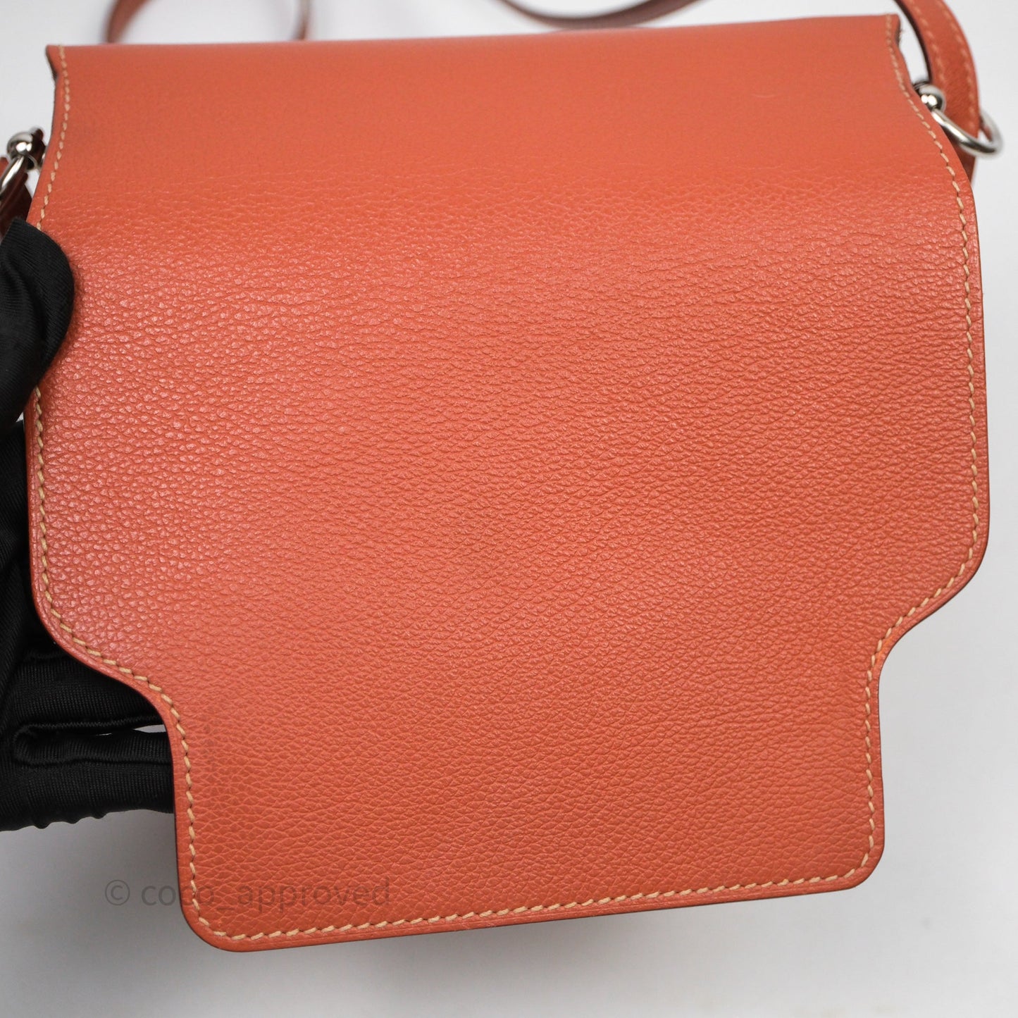 Hermès Roulis Mini 18 Evercolor AH Brush/ Rose Jaipur T5 Palladium Hardware