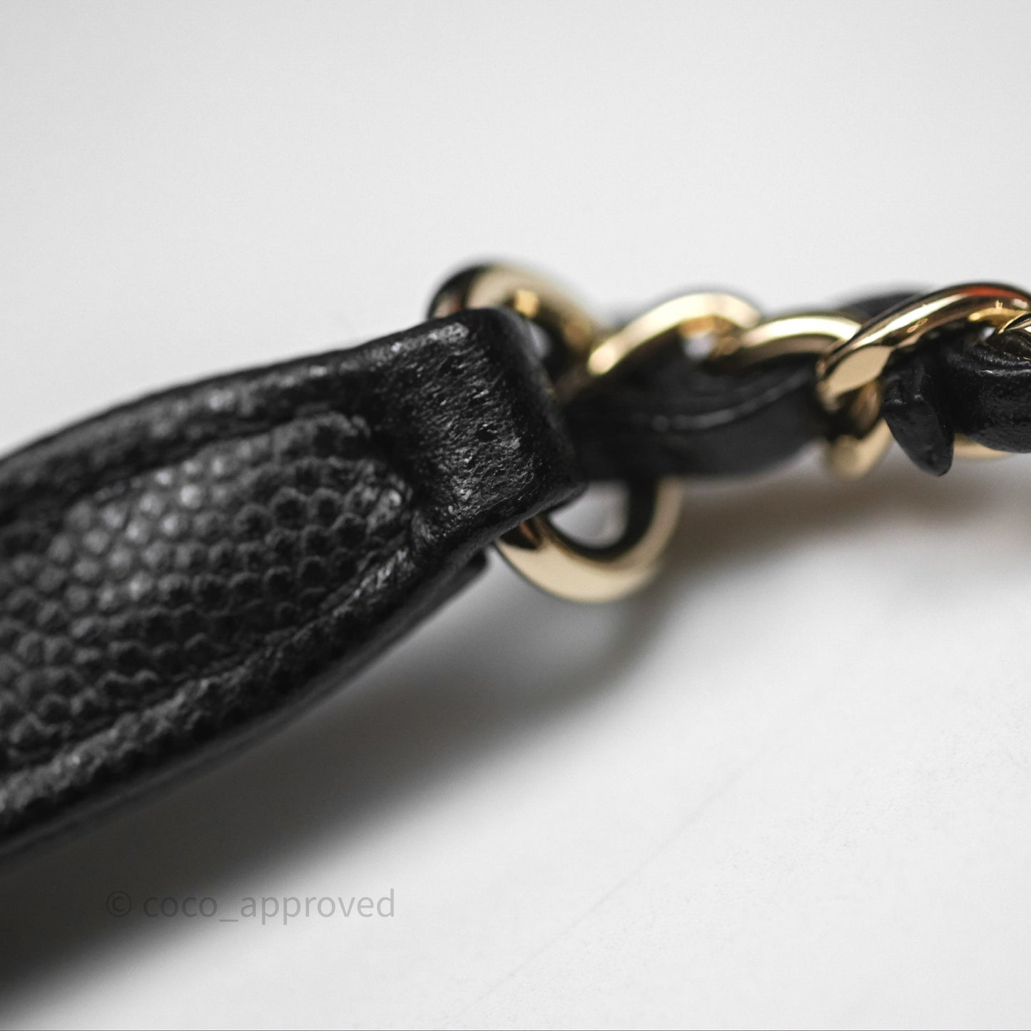 Chanel Small Coco Handle Quilted Black Caviar Gold Hardware