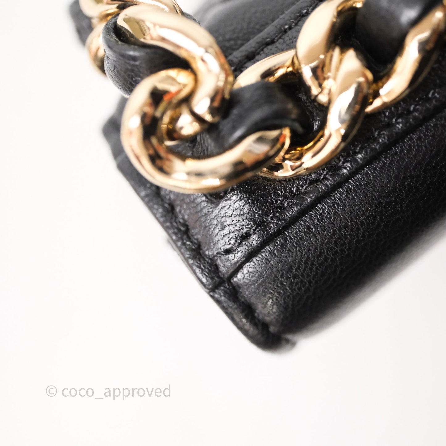 Chanel 19 Wallet on Chain WOC Black Mixed Hardware