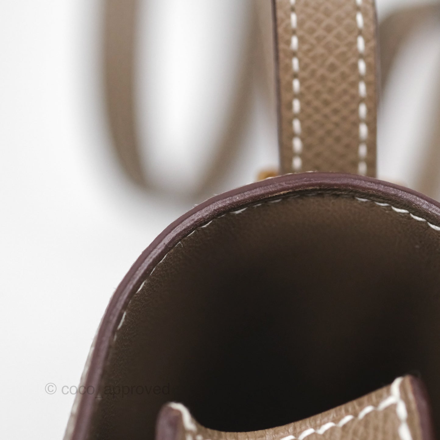 Hermès Constance Mini 18cm Mirror Etoupe 18 Epsom Rose Gold Hardware