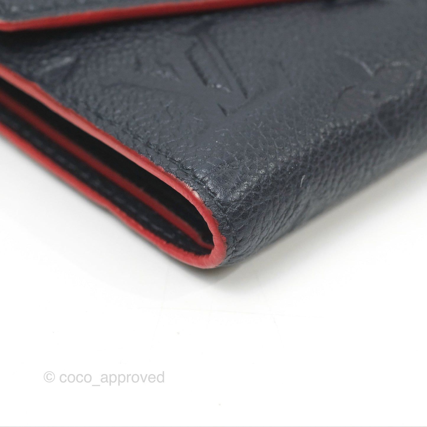 Louis Vuitton Victorine Wallet Marine Rouge Monogram Empreinte