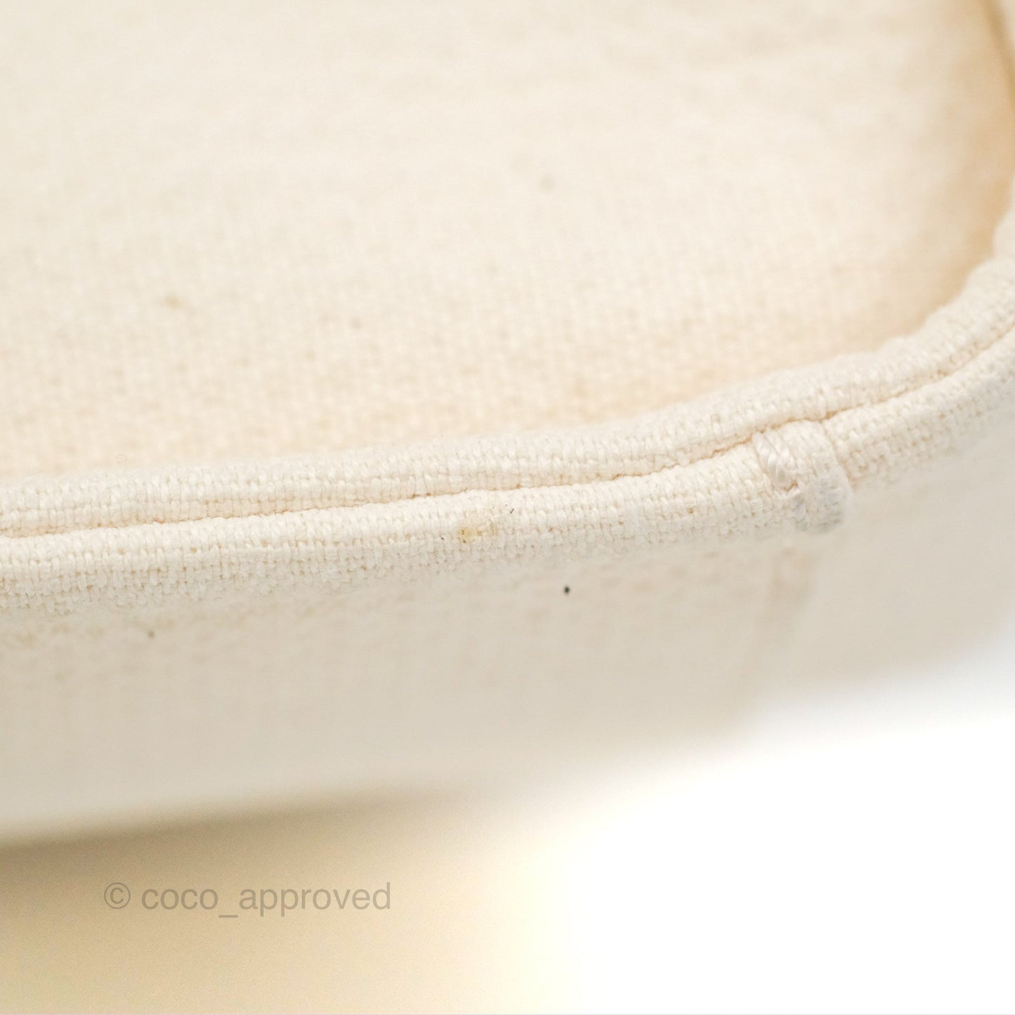 Chanel New Small Deauville Cream Ivory Canvas