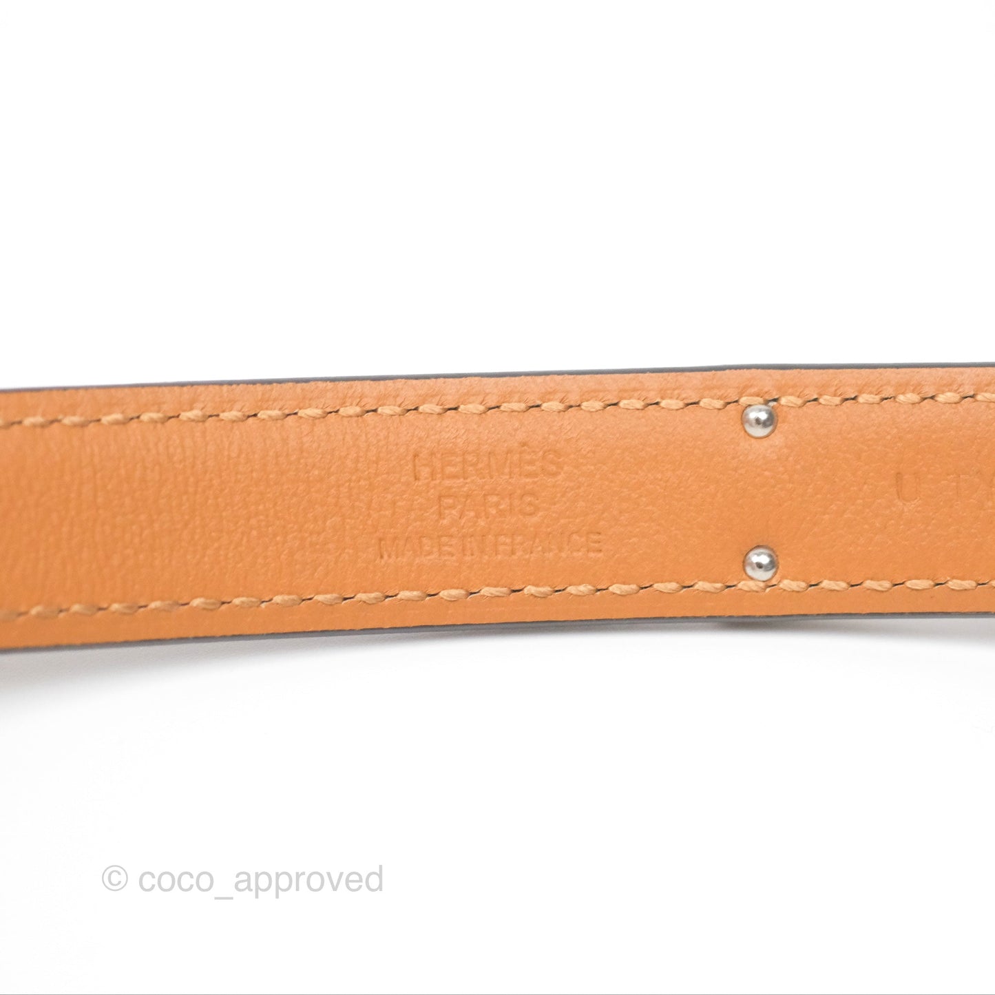 Hermès Kelly Buckle Belt Etoupe 18 Epsom Palladium Hardware