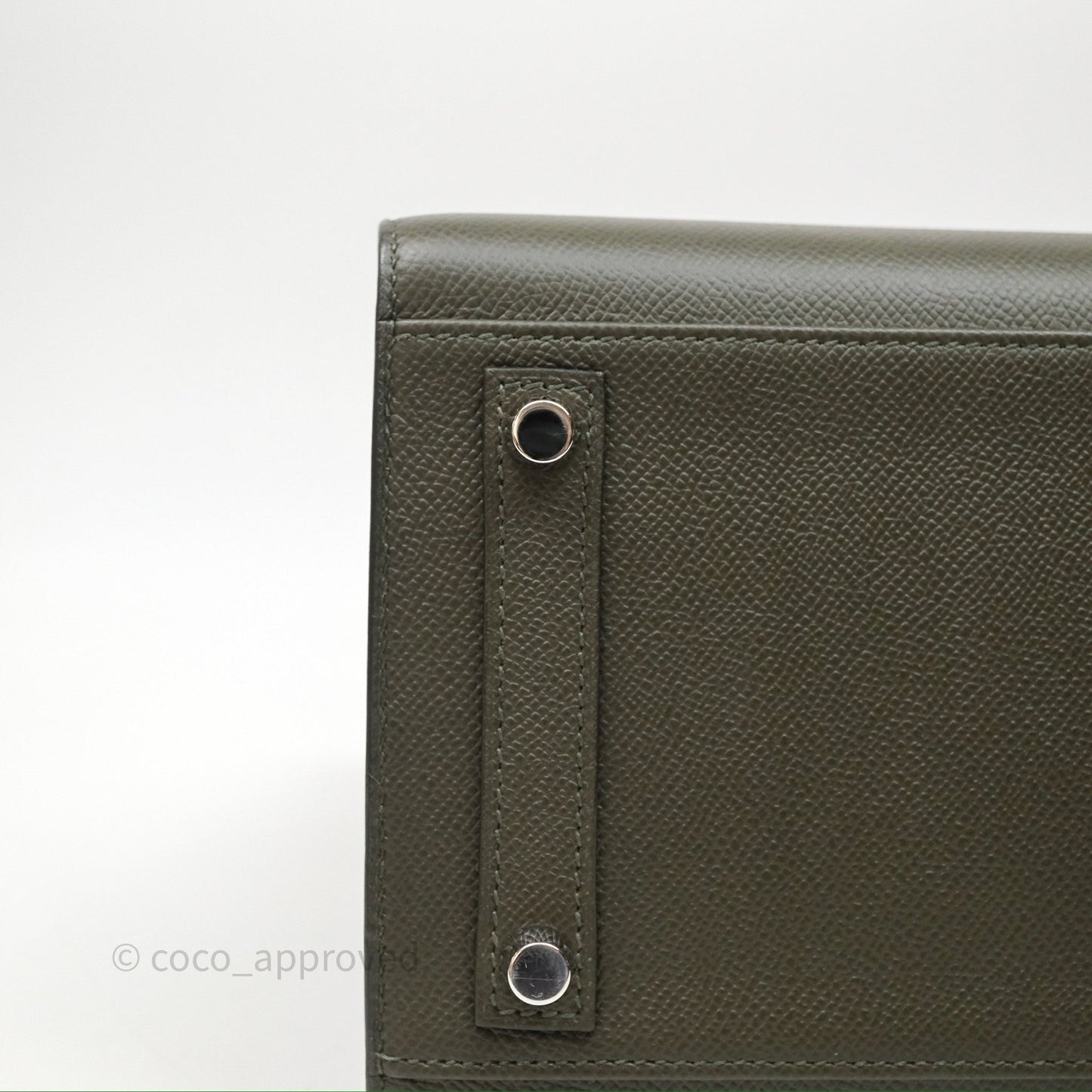 Hermès Birkin 30 Vert de Gris C6 Epsom Sliver Hardware