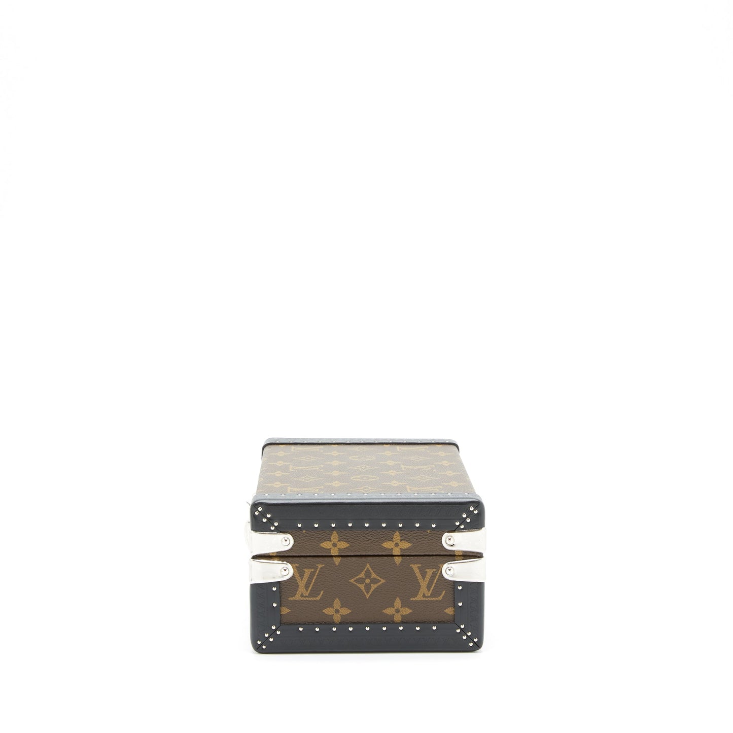 Louis Vuitton cufflinks Trunk box monogram canvas