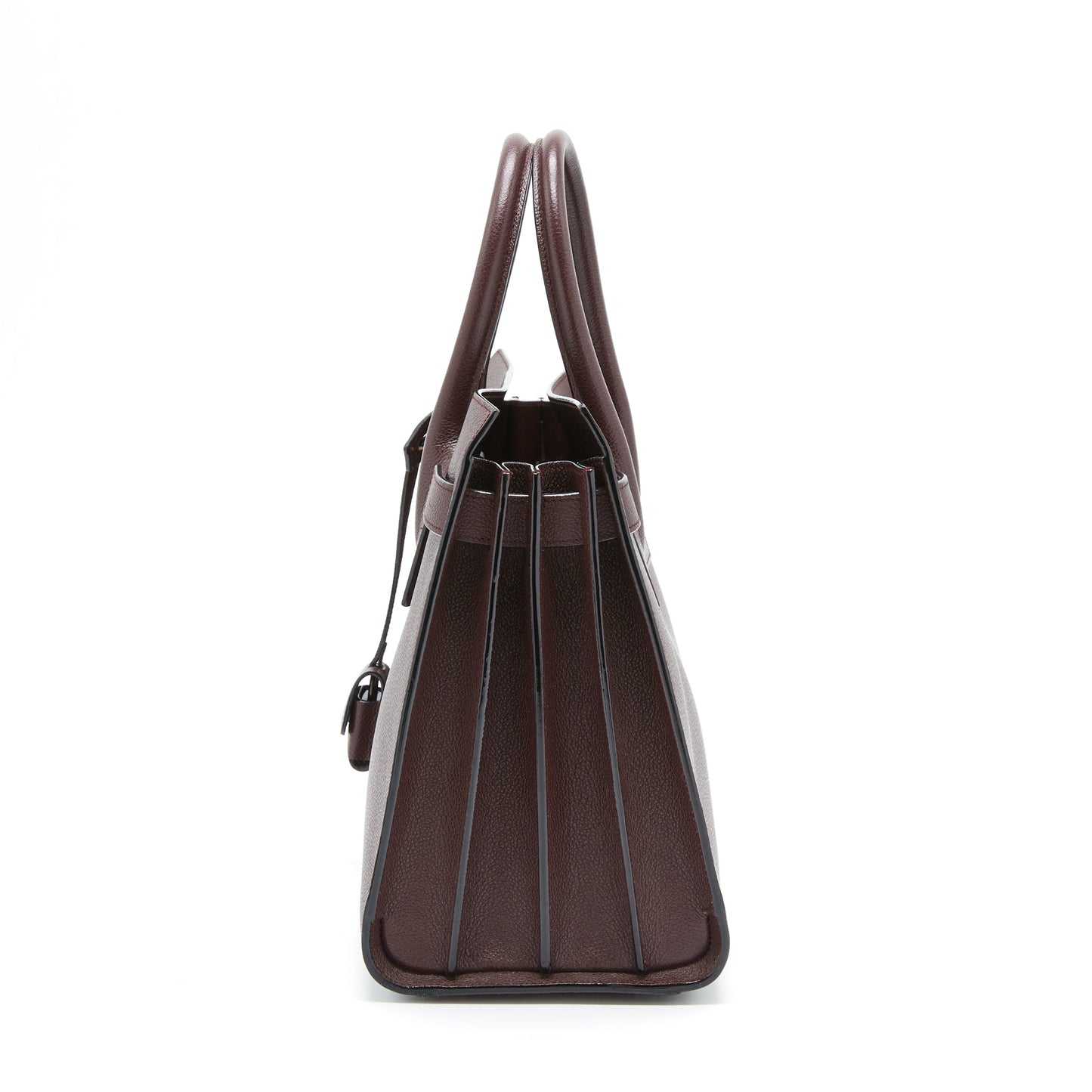 Saint Laurent/ YSL Sac De Jour Calfskin Burgundy Black Hardware