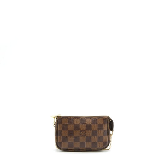 Louis Vuitton Mini Pochette Accessories Damier Ebene Canvas GHW