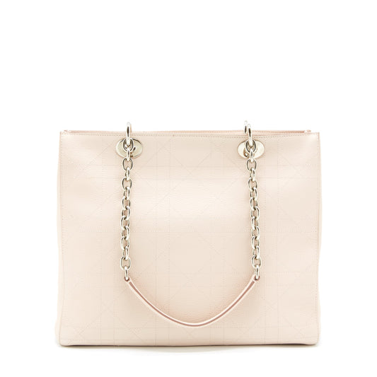 Dior Lady Dior Tote Bag Calfskin Light Beige SHW