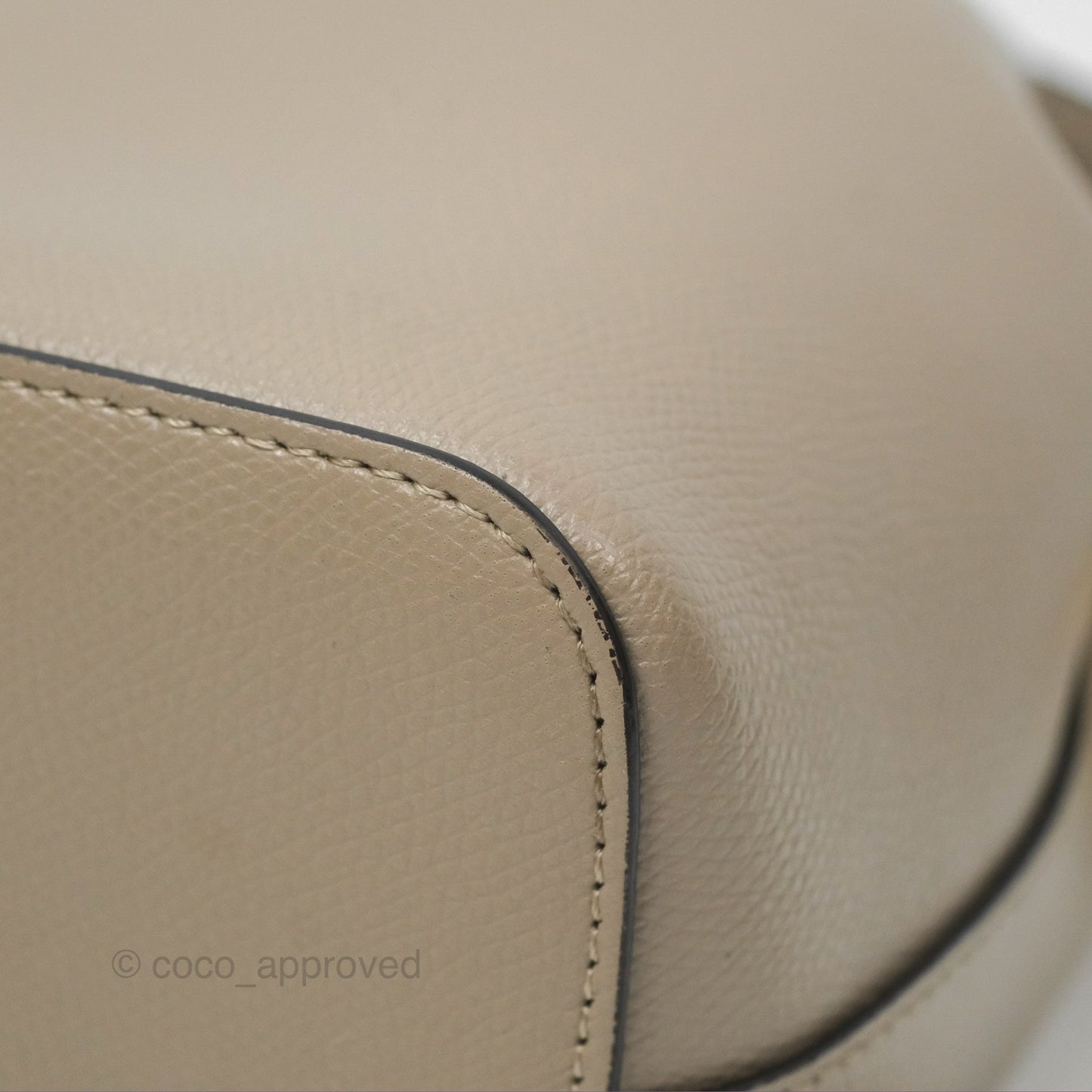 Fendi Mini Mon Tresor Bucket Bag Tortora Grained Calfskin