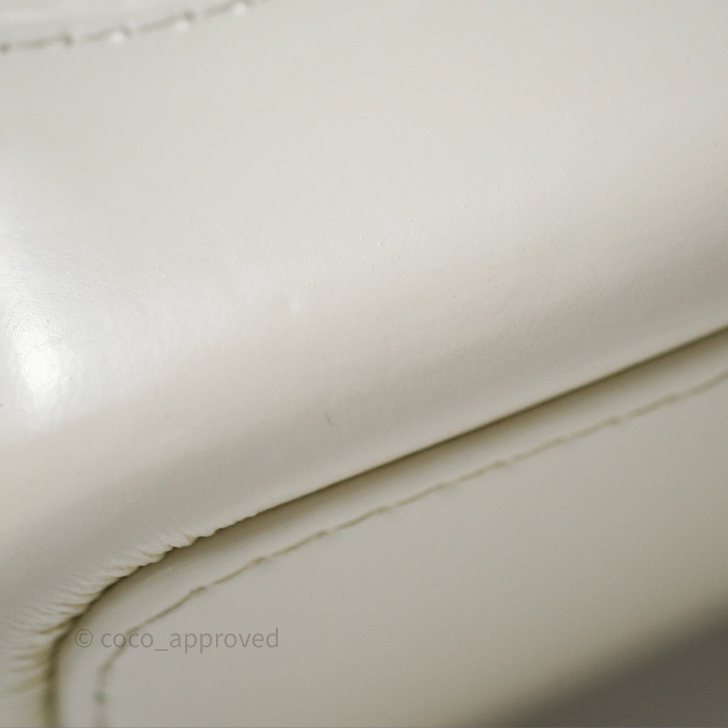 Chanel Small Gabrielle Hobo White Patent Goatskin Mixed Hardware