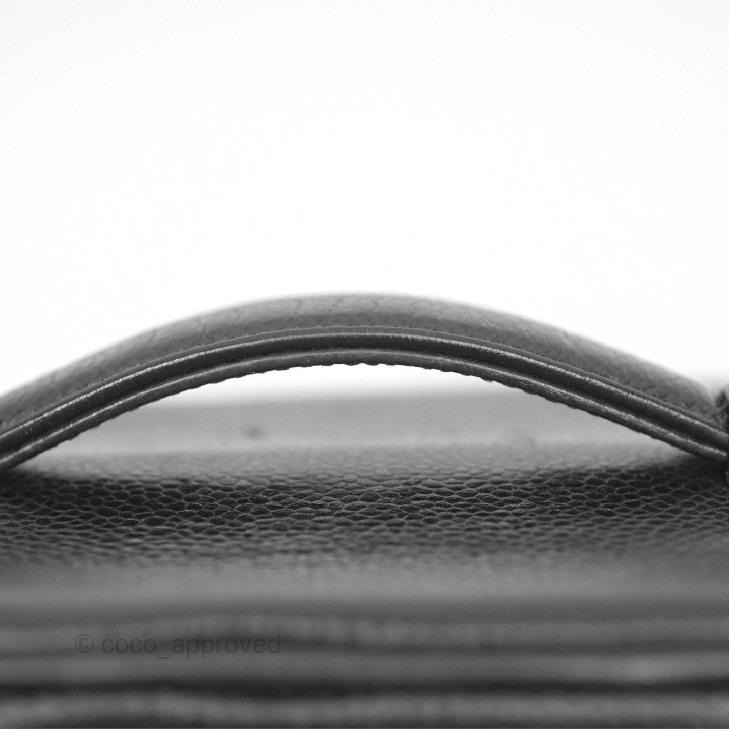 Chanel Vintage Vanity Case Black Caviar Gold Hardware