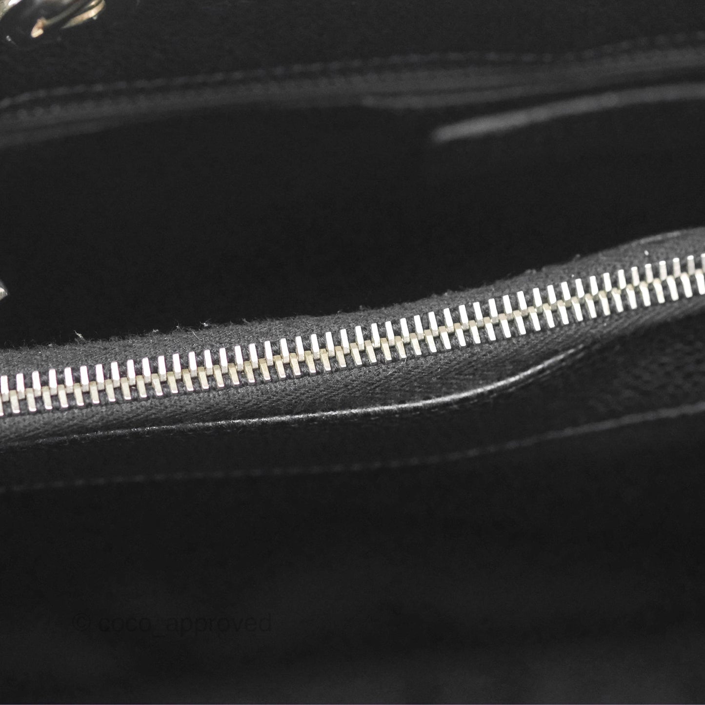 Chanel GST Black Caviar Silver Hardware