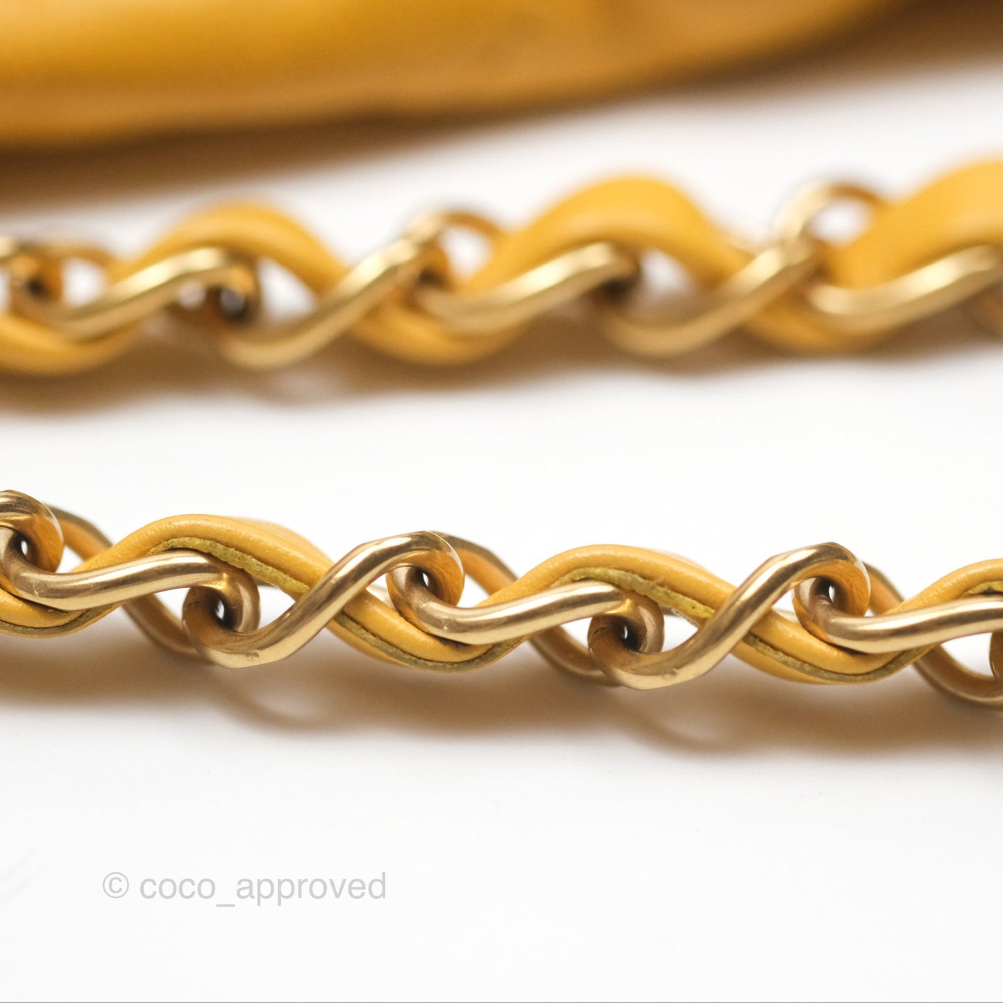 Chanel 22 Small Mustard Yellow Shiny Aged Calfskin Aged Gold Hardware