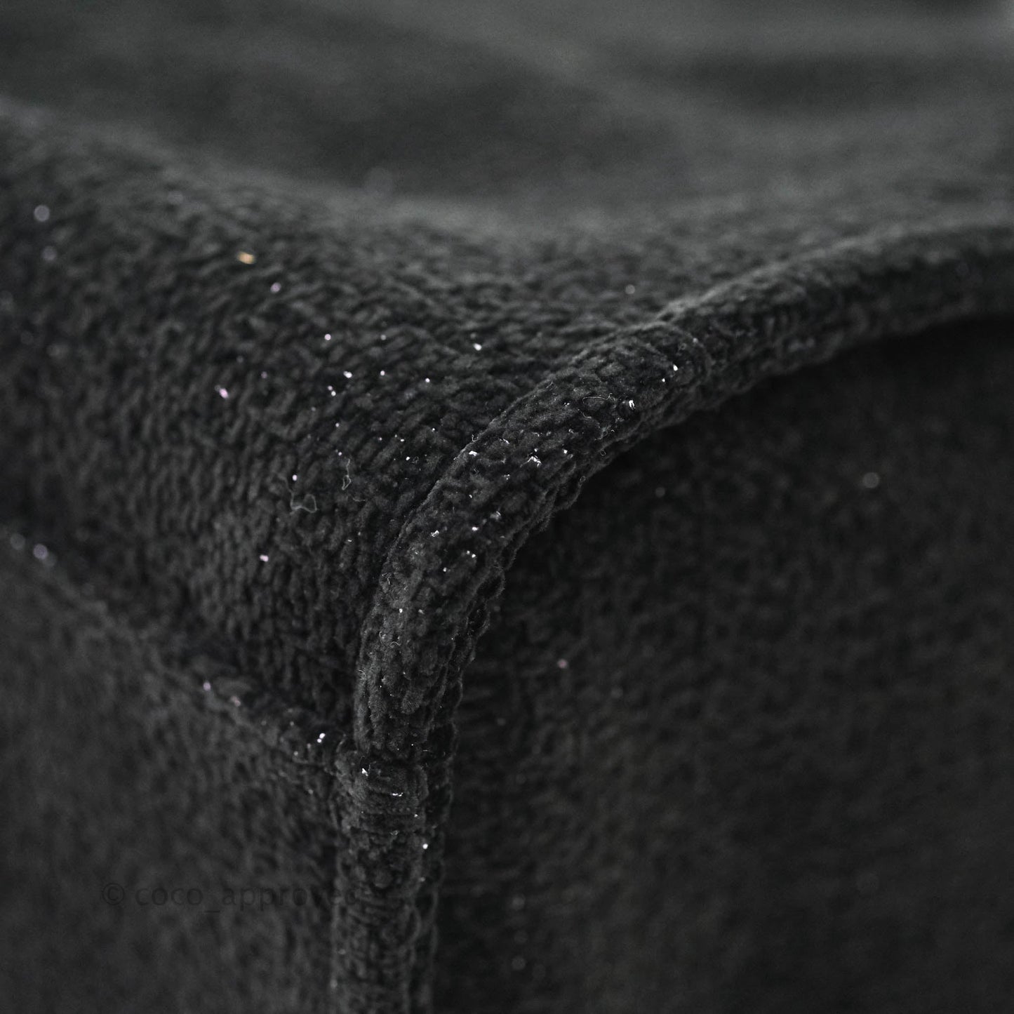 Chanel Large Deauville Black Glitter Lurex