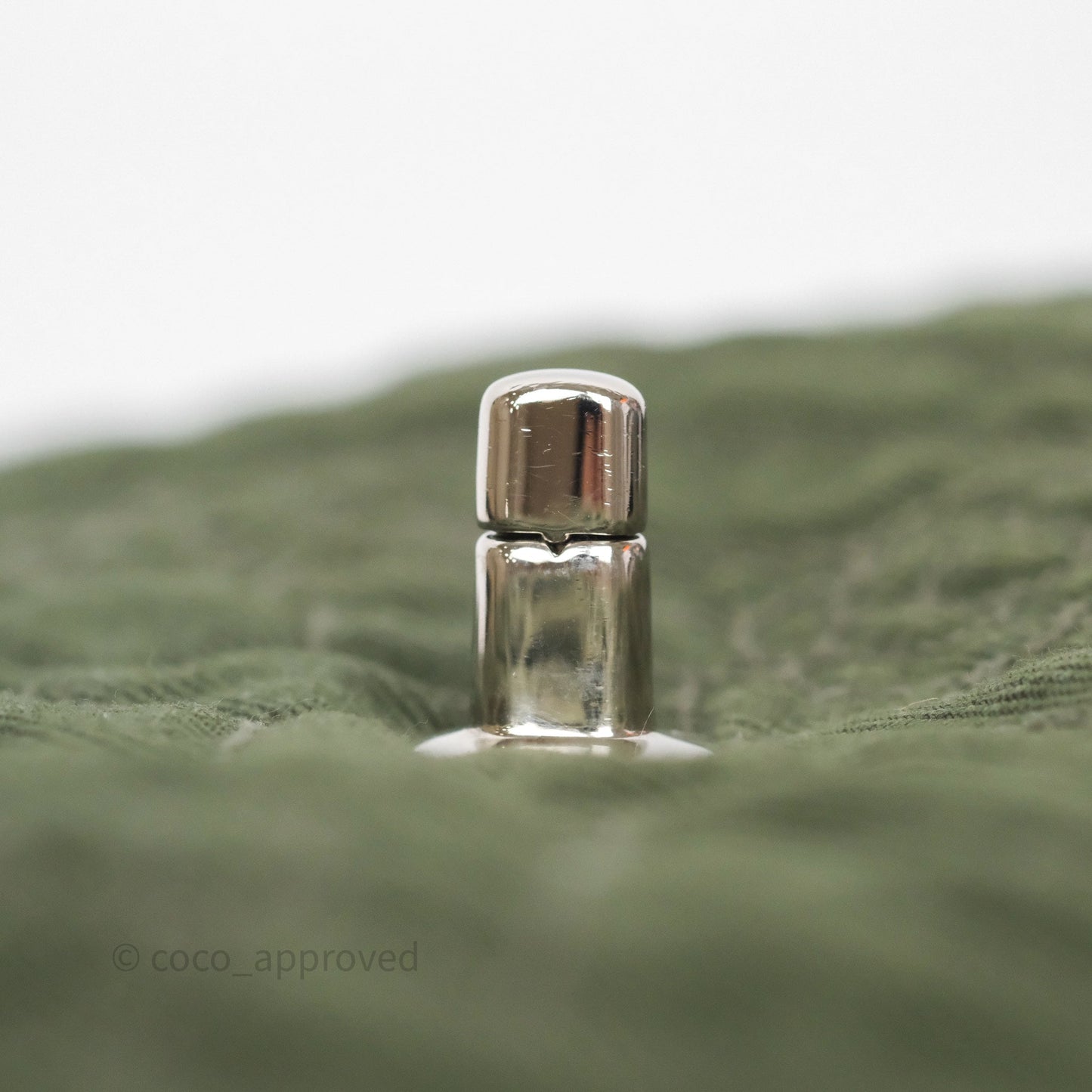 Chanel Camellia Flap Bag Army Green Denim Silver Hardware