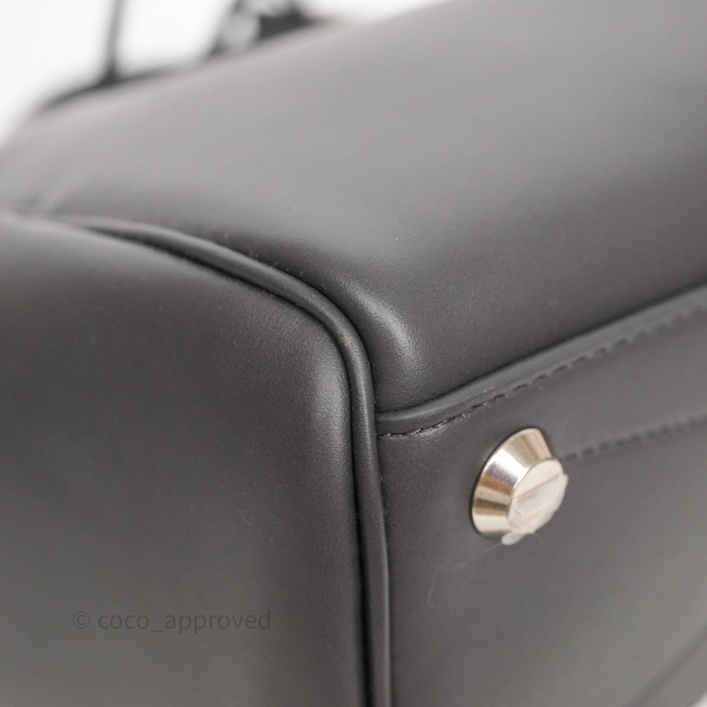 Balenciaga Small Bel Air Carry All Bag Grey Calfskin Silver Hardware