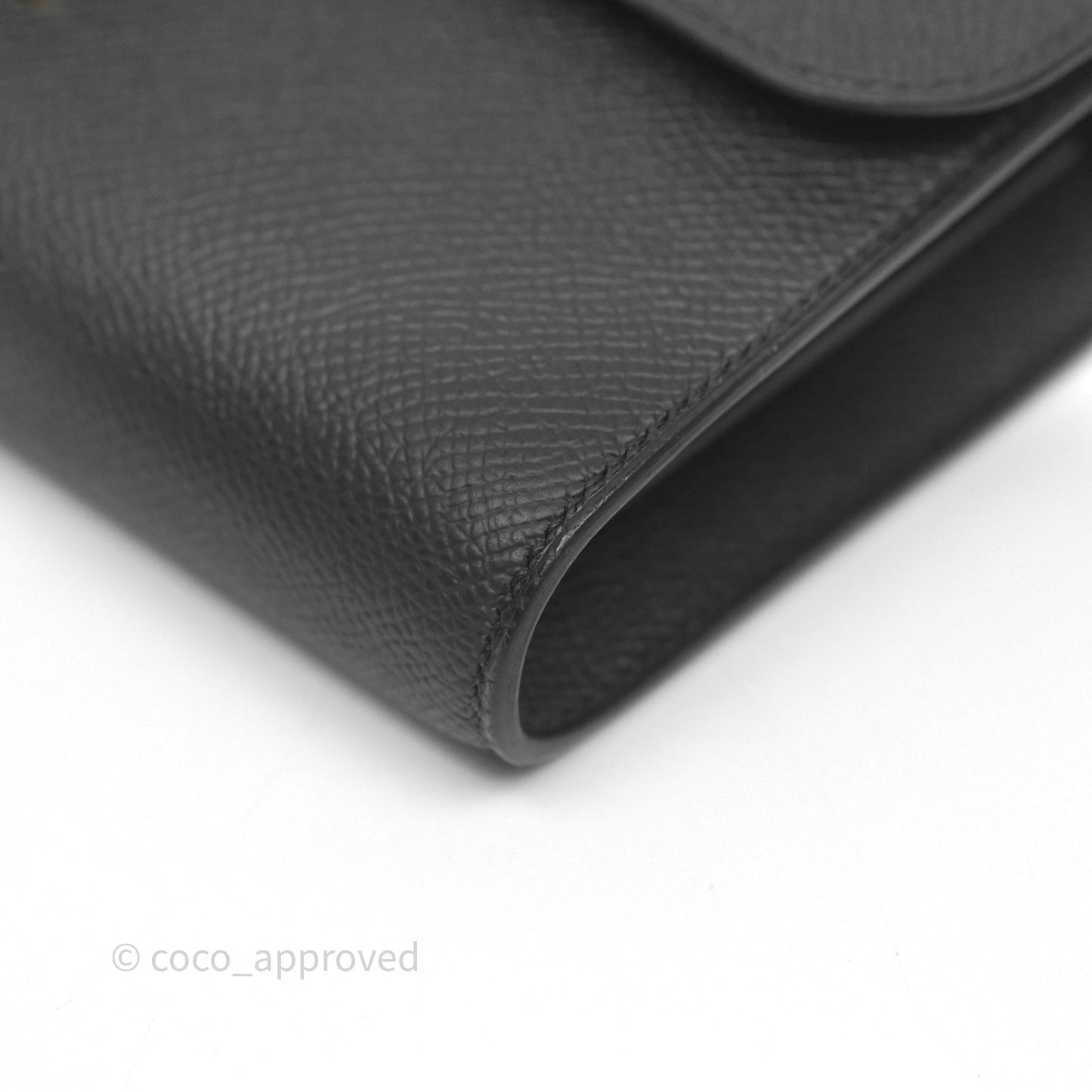 Hermès Constance Long To Go Wallet Black Noir 89 Epsom Gold Hardware