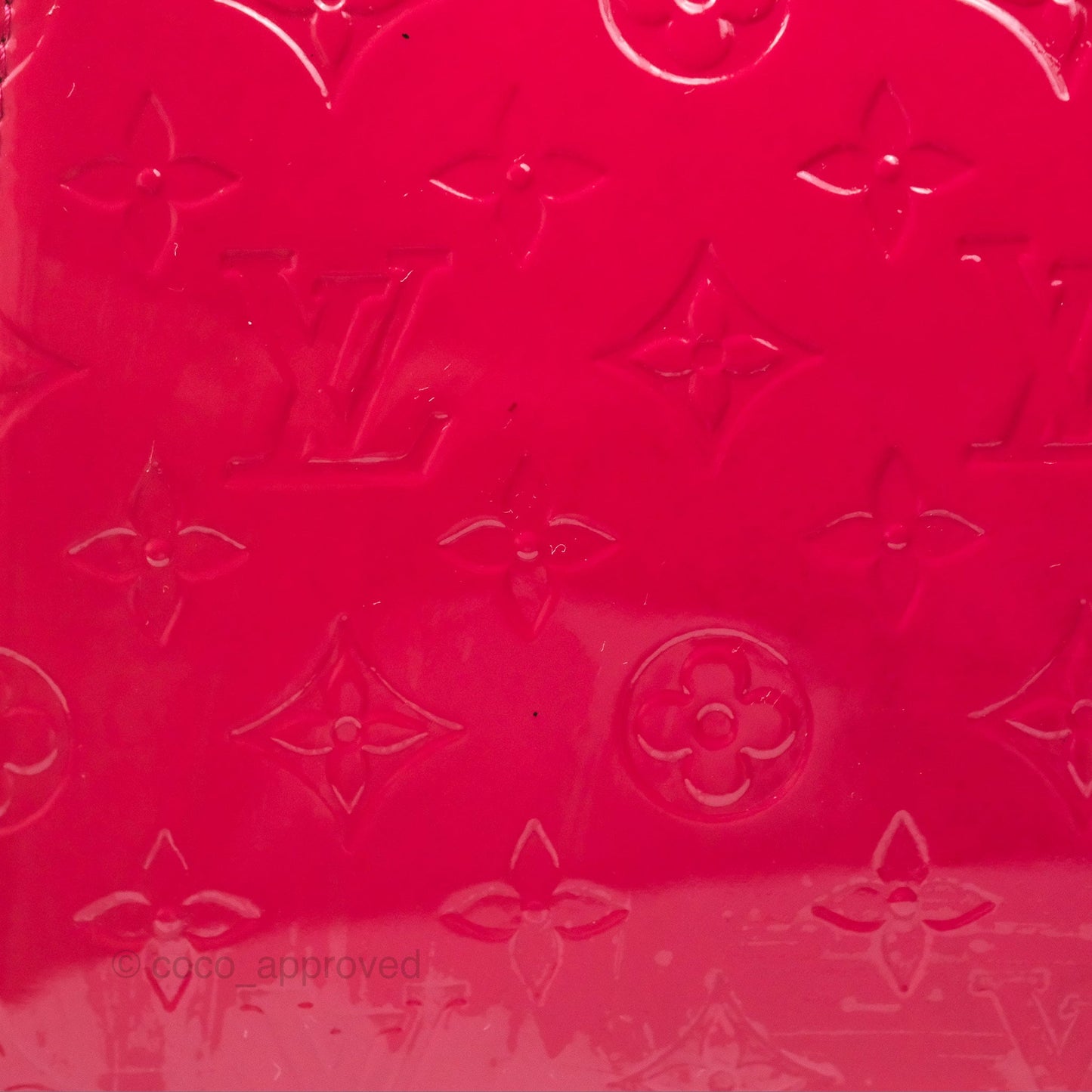 Louis Vuitton Brea MM Red Vernis Patent Monogram