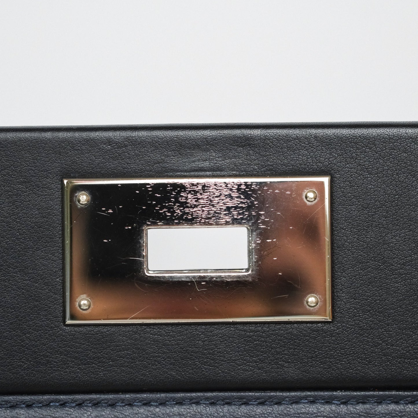 Hermès 24/24 29 Bleu Nuit 2Z / Noir Black 89 Togo/Swift Palladium Hardware