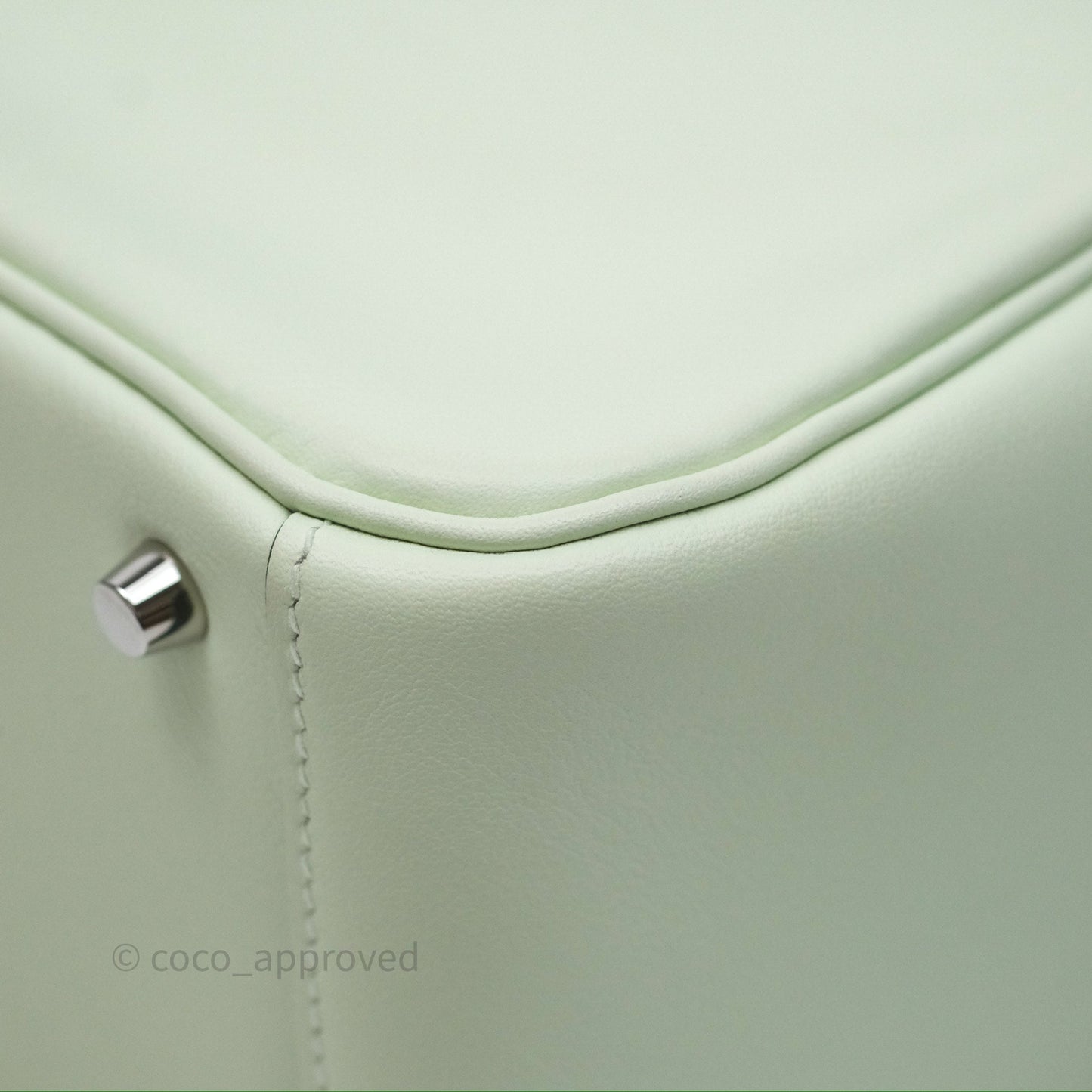 Hermès Mini Lindy Vert Fizz 0S Swift Palladium Hardware