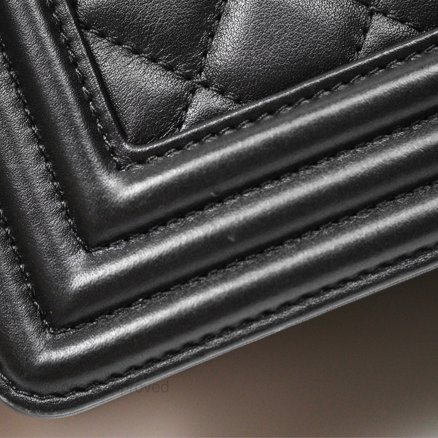 Chanel Medium Boy Quilted Black Calfskin Ruthenium Hardware