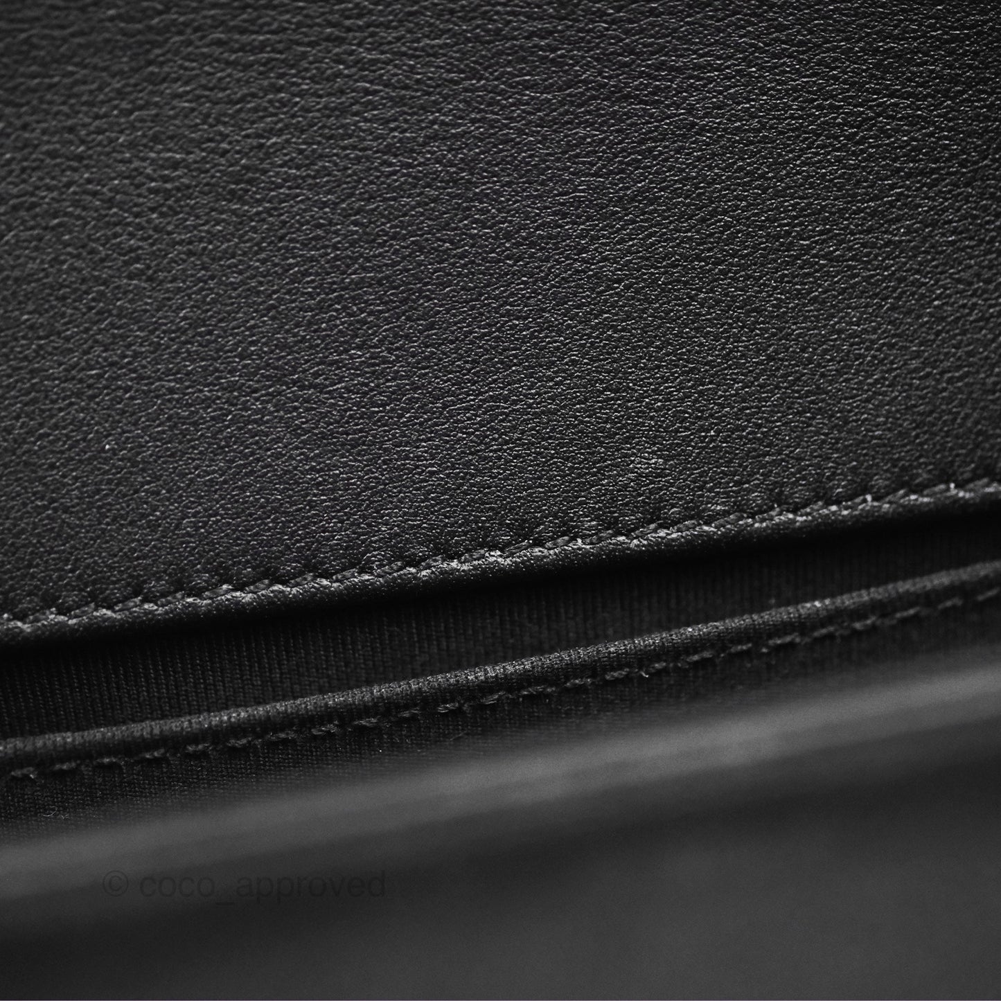Chanel Small Boy Black Calfskin Ruthenium Hardware