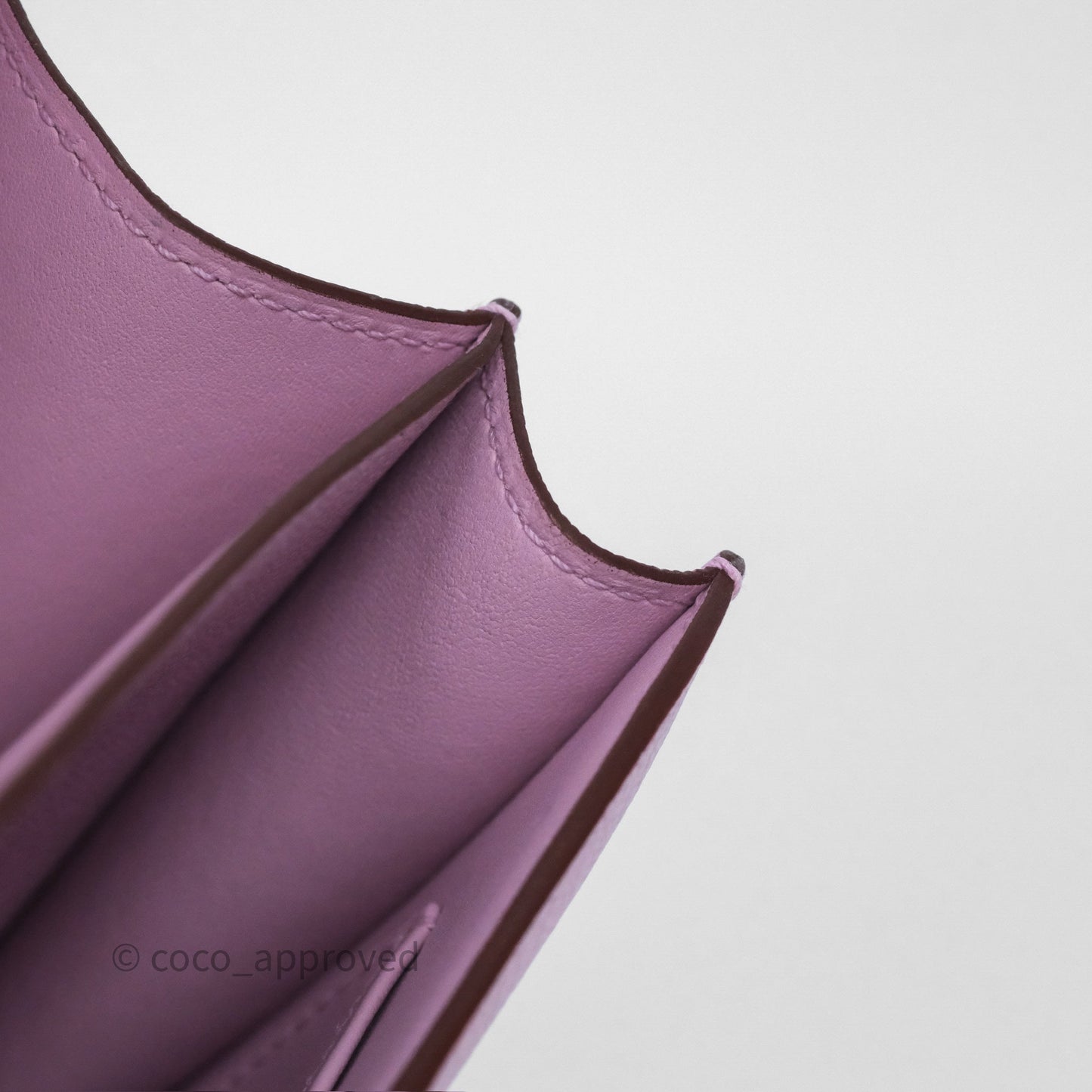 Hermès Constance Mini 18cm Mauve Sylvestre X9 Chevre Mysore Palladium Hardware