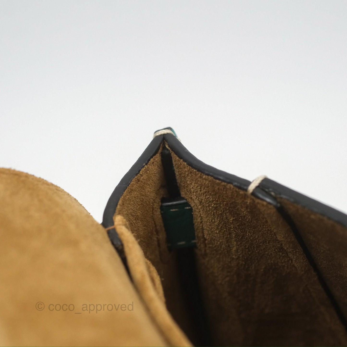 Loewe Mini Gate Belt Bag in Soft Calfskin Green