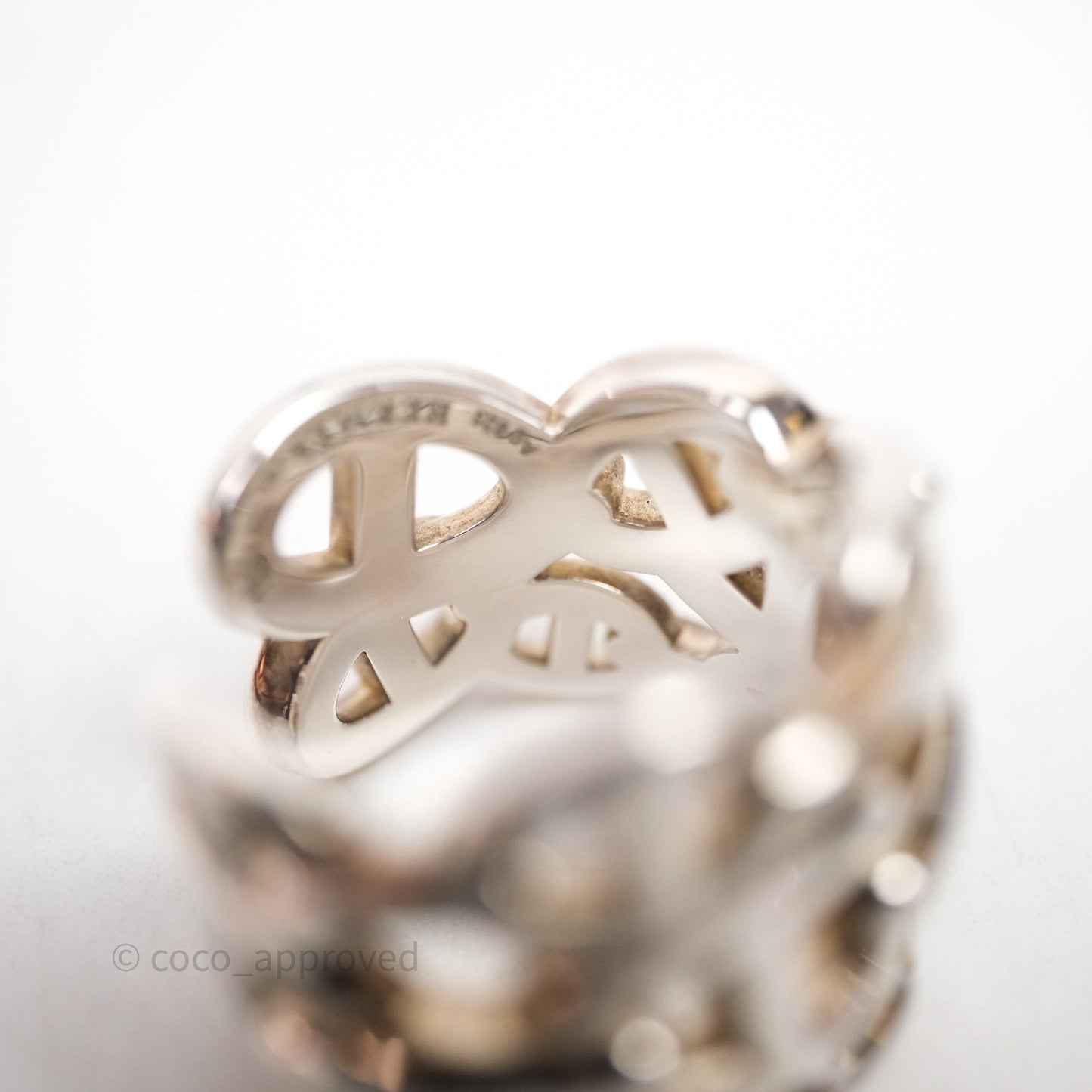 Hermès Chaine d'ancre Enchainee Ring Size 54