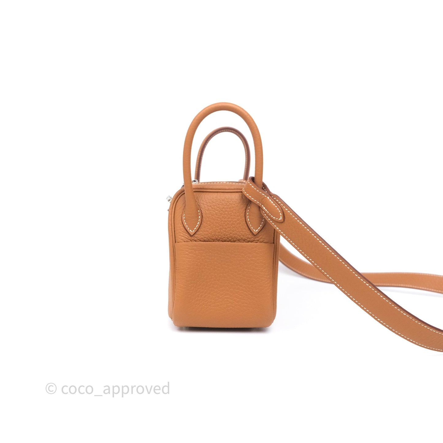 Hermès Mini Lindy II 20 Gold 37 Clemence Gold Hardware