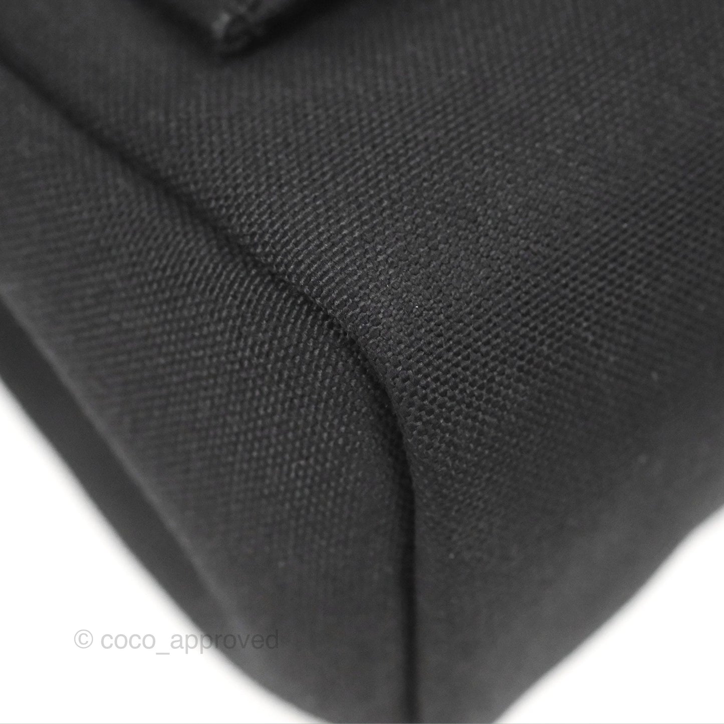 Hermès Herbag Zip 31 Retourne Black Canvas Palladium Hardware