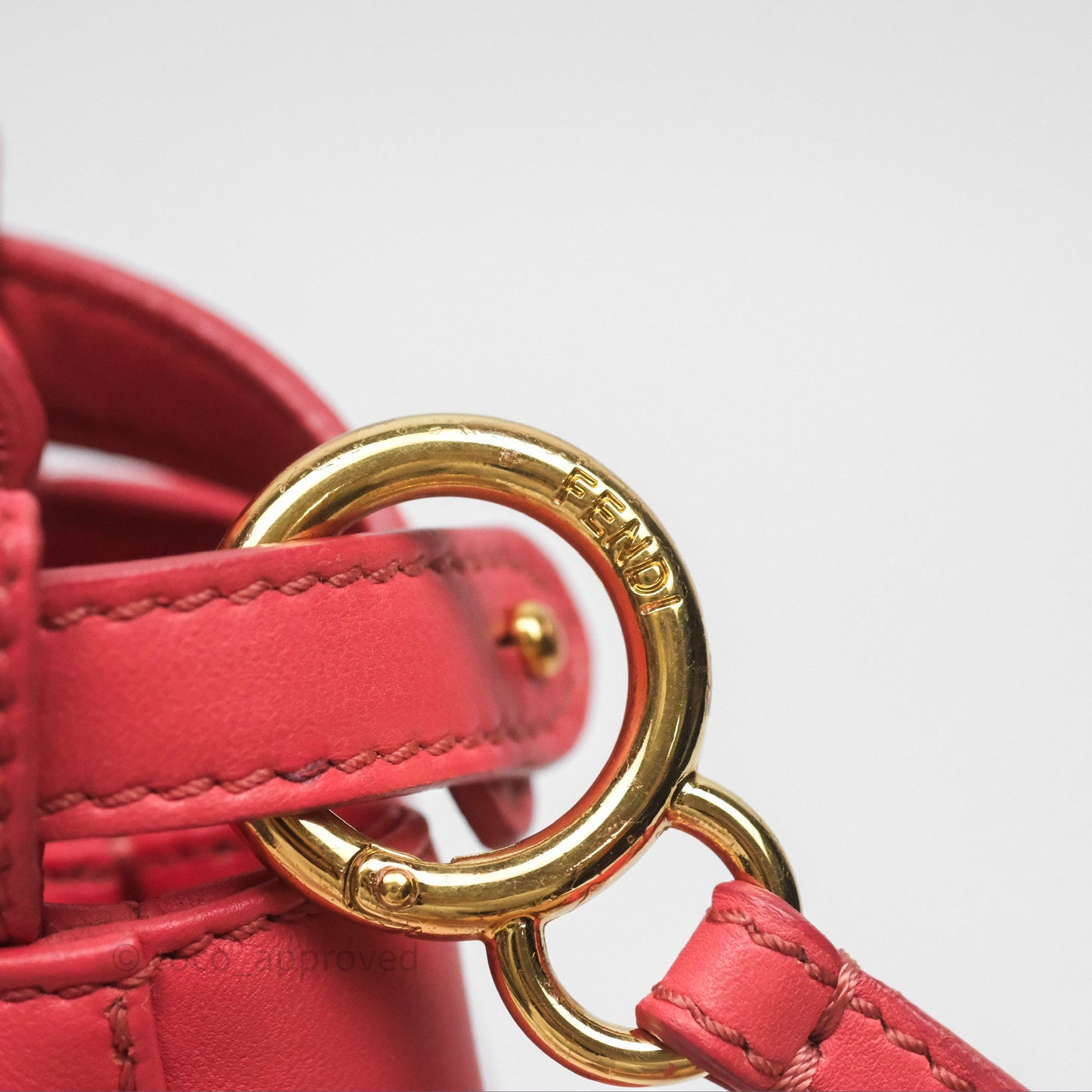 Fendi Nappa Mini Peekaboo Bag Hot Pink