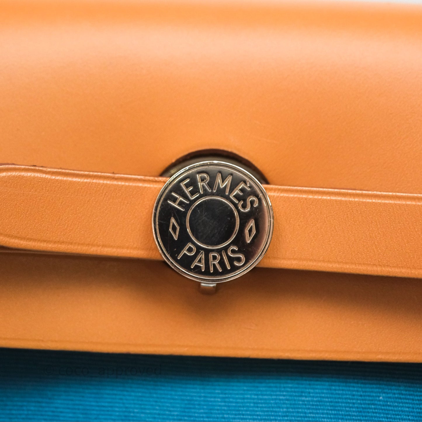 Hermès Herbag Zip 31 Vache Hunter Bleu Izmir 7W/ Bleu de Malte 7L Palladium Hardware