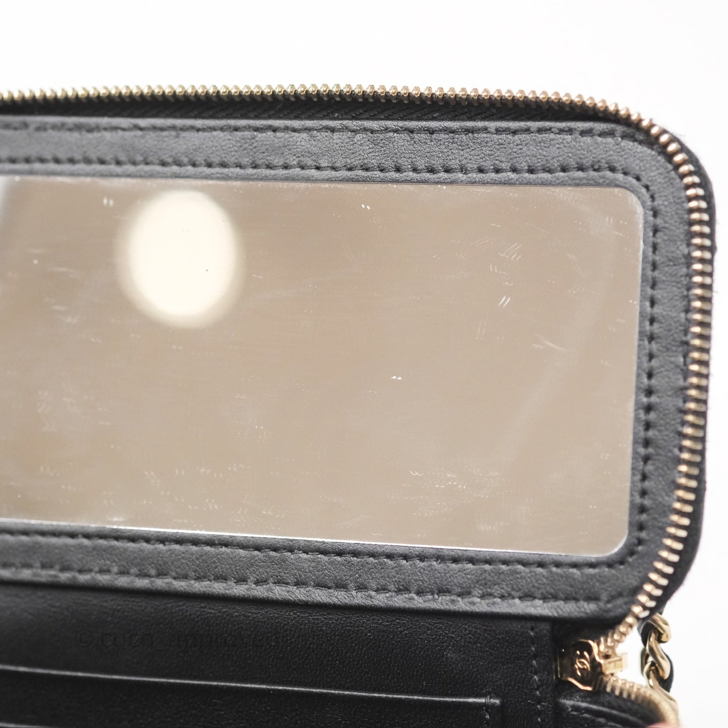 Chanel Crystals Top Handle Vanity Rectangular Black Lambskin Gold Hardware