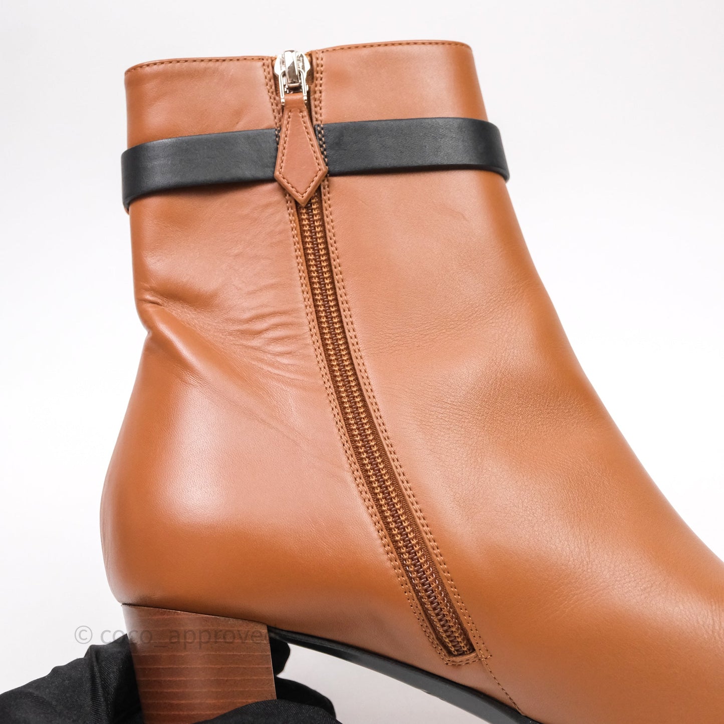 Hermes Saint Germain Ankle Boots Brown Size 39