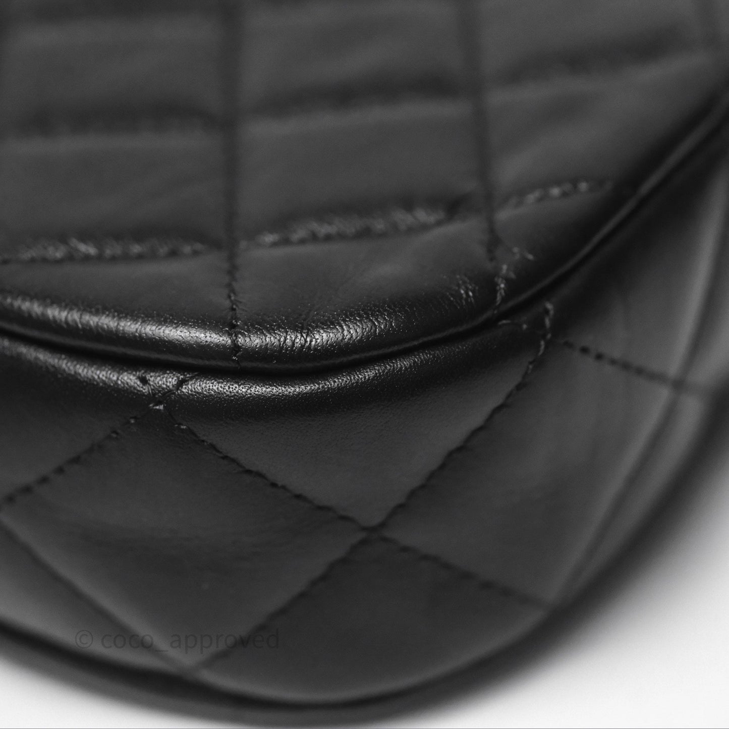 Chanel Hobo Bag Black Aged Calfskin Aged Gold Hardware