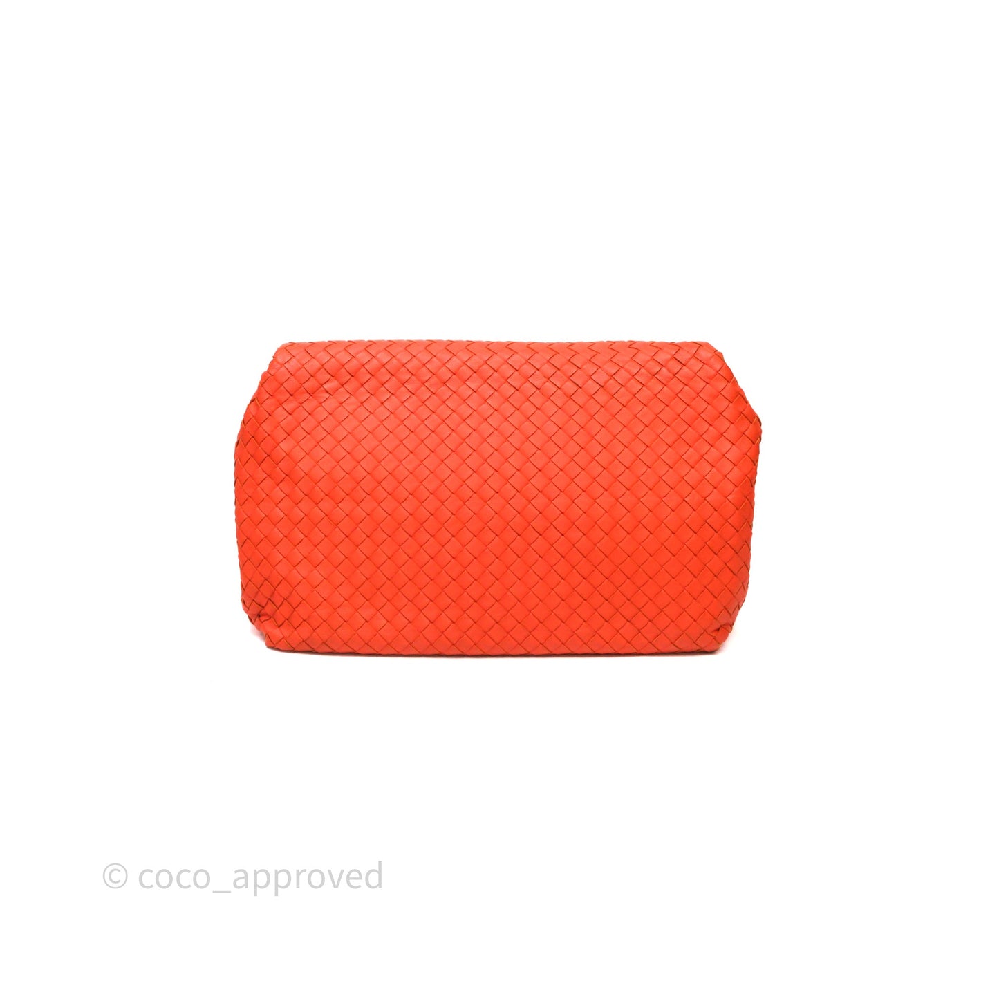 Bottega Veneta Nappa Intrecciato Parachute Tote Bag Orange