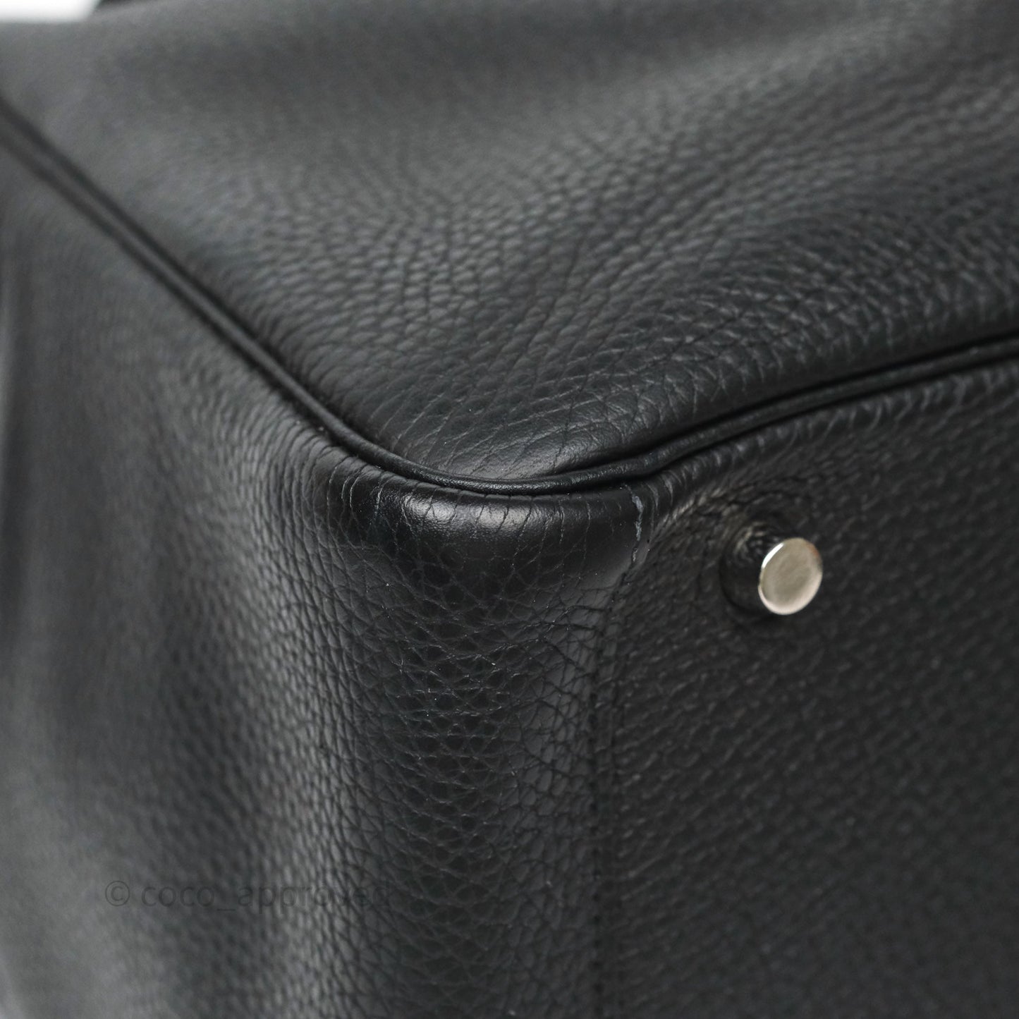 Hermès Lindy 30 Black Clemence Palladium Hardware